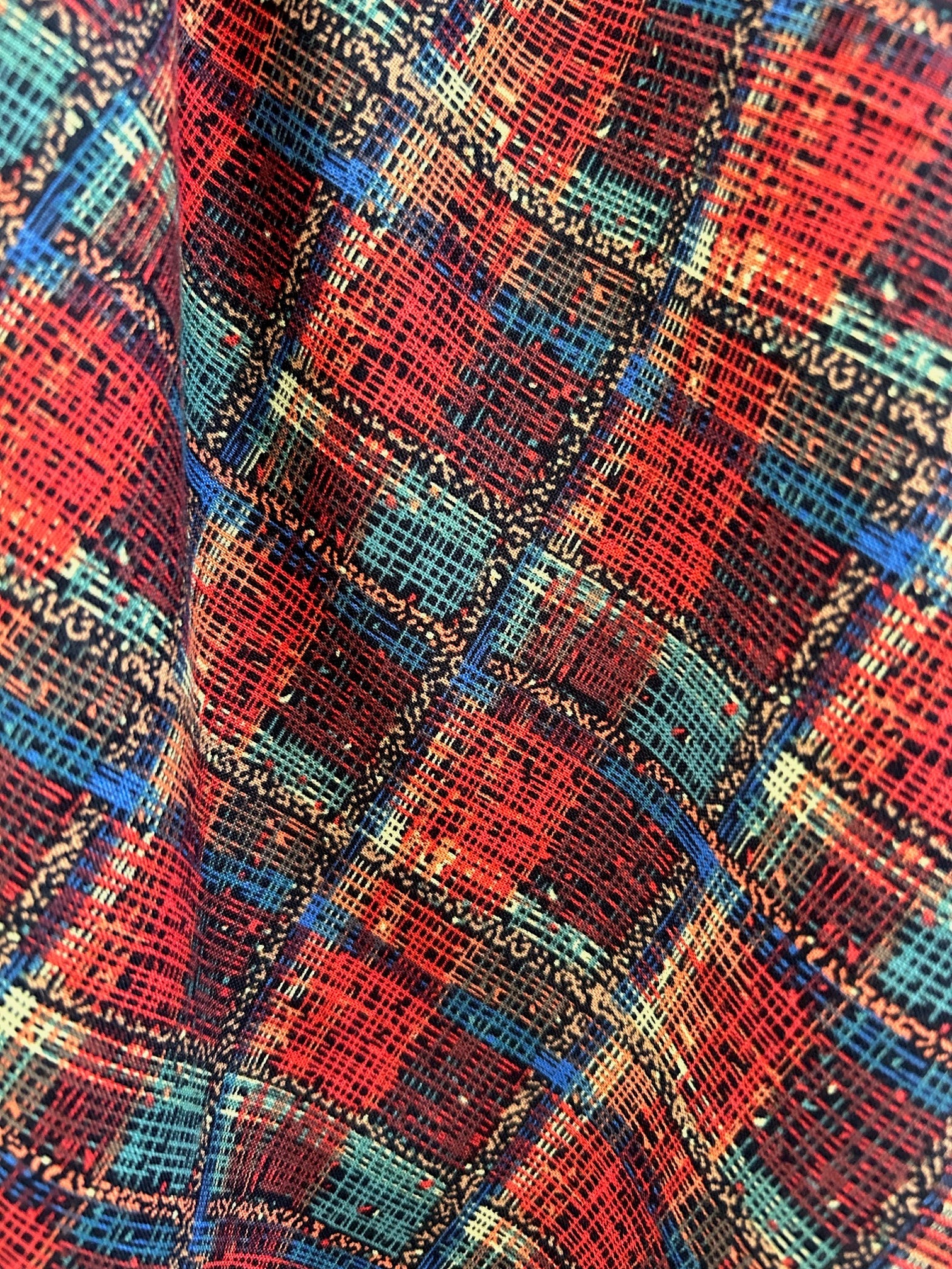 Red Plaid Doris Skirt