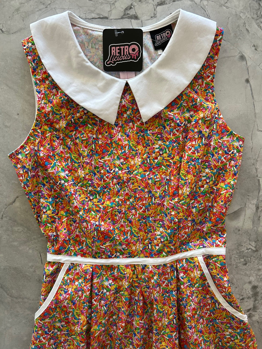 Sprinkles Collared Dress - Small only, 1 left!