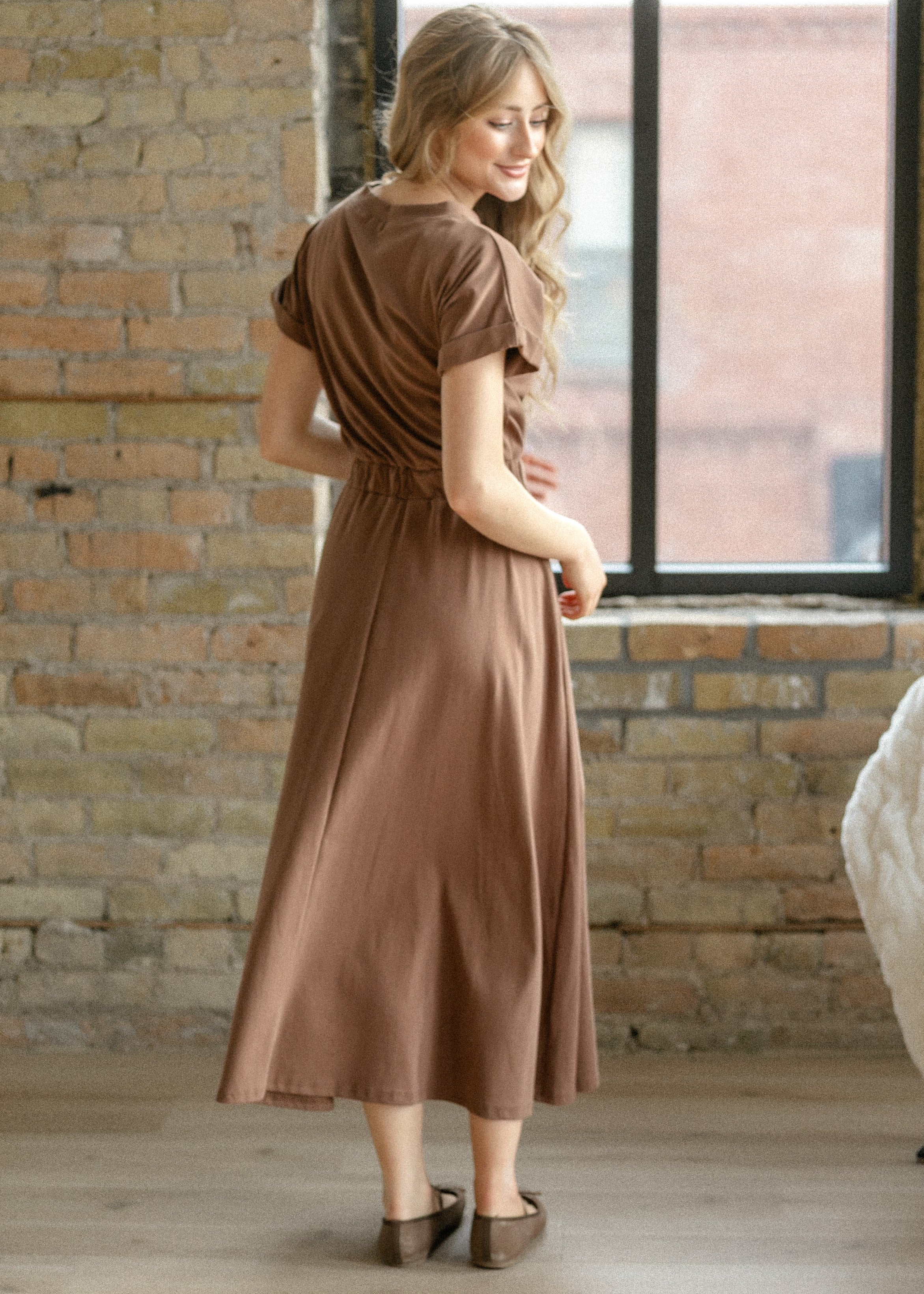 Casey Cap Sleeve Midi Dress