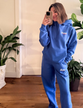 Royal Blue Detroit Minimalist Sparkle Sweatsuit