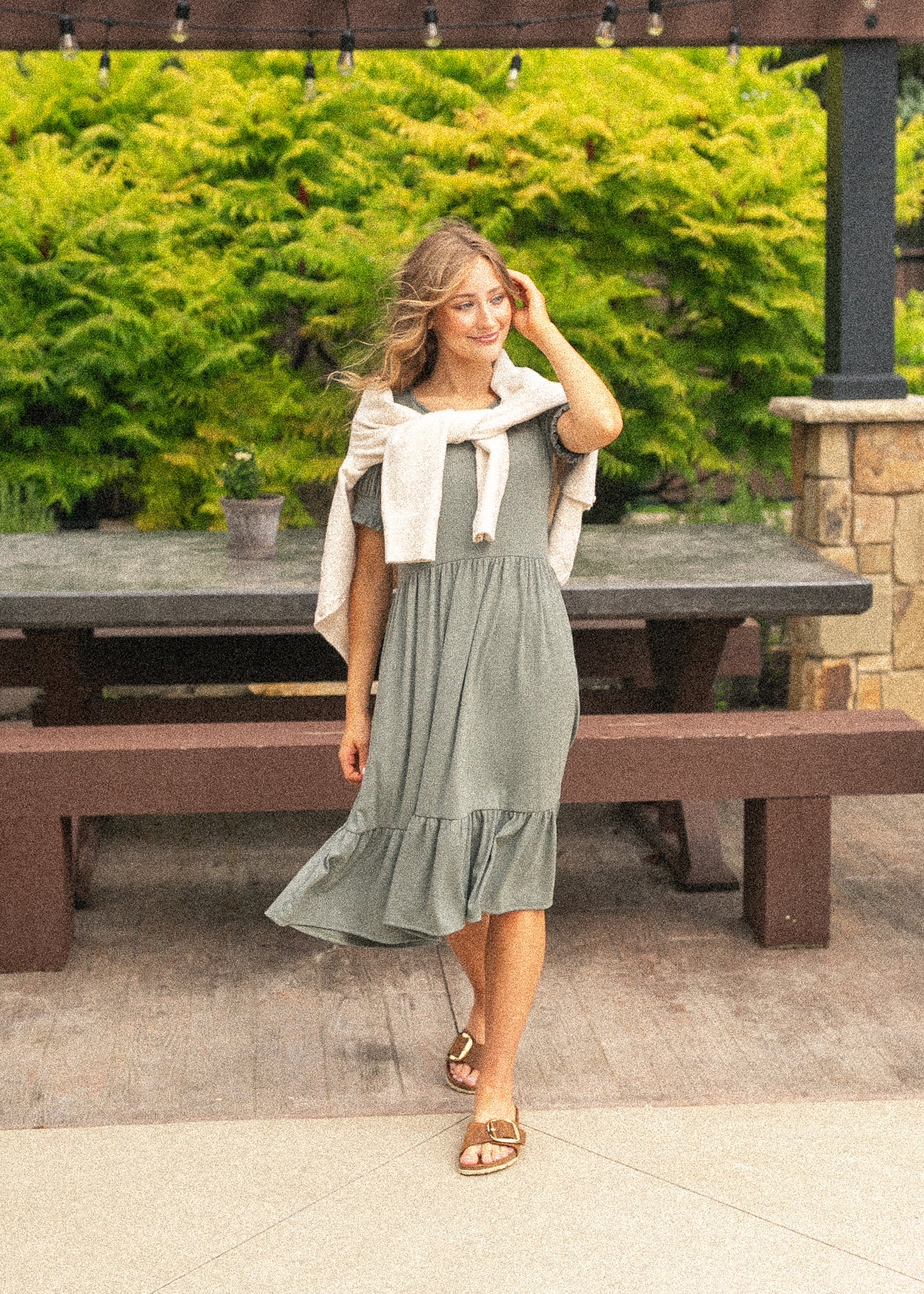 Jess Short Sleeve Midi Dress
